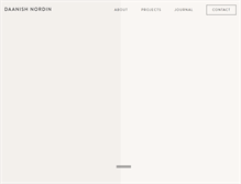 Tablet Screenshot of daanishnordin.com